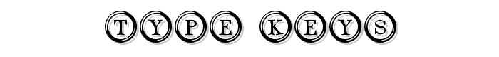 Type Keys font